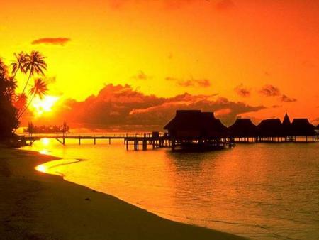 COUCHER DE  SOLEIL ...